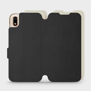 Hülle für Huawei Y5 2019 - Farbe Schwarz mit Platin