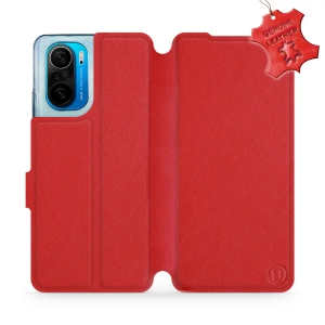 Phone Case Xiaomi POCO F3 - Design Red Leather