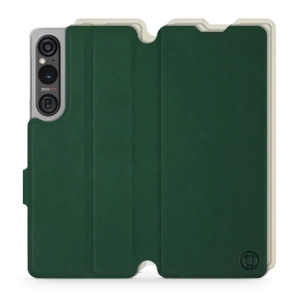 Phone Case Sony Xperia 1 V - Design Green with Platinum