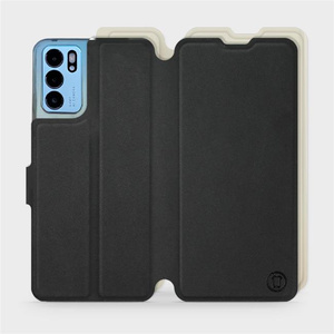 Phone Case OPPO Reno 6 5G - Design Black with Platinum