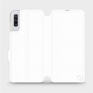 Phone Case Samsung Galaxy A70 - Design White&Orange