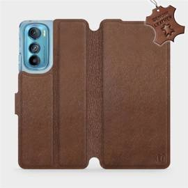 Phone Case Motorola Edge 30 5G - Design Brown Leather