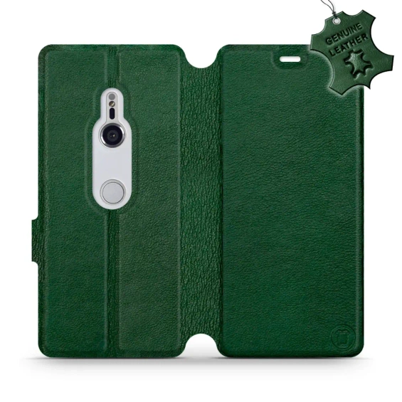 Phone Case Sony Xperia XZ3 - Design Green Leather