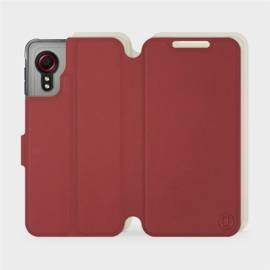 Phone Case Samsung Galaxy Xcover 5 - Design Dark Red with Platinum