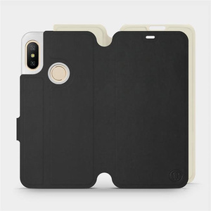 Phone Case Xiaomi Mi A2 Lite - Design Black with Platinum