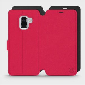 Phone Case Samsung Galaxy A8 2018 - Design Red with Black