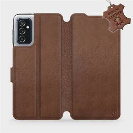Phone Case Samsung Galaxy M52 5G - Design Brown Leather
