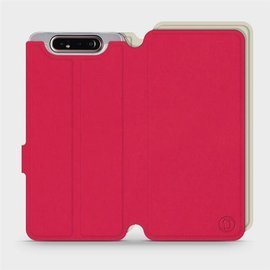 Phone Case Samsung Galaxy A80 - Design Red with Platinum