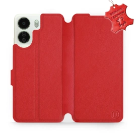 Phone Case Xiaomi Redmi 13C - Design Red Leather