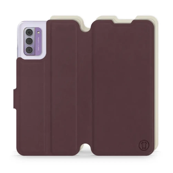 Phone Case Nokia G42 - Design Burgundy with Platinum
