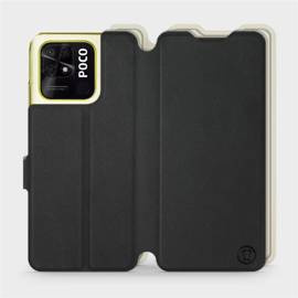 Phone Case Xiaomi POCO C40 - Design Black with Platinum