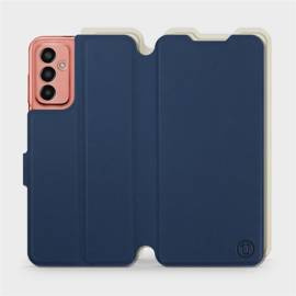 Phone Case Samsung Galaxy M13 - Design Navy with Platinum