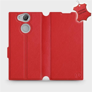 Phone Case Sony Xperia XA2 - Design Red Leather