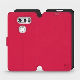 Hülle für LG V30 - Farbe Rot mit Schwarz