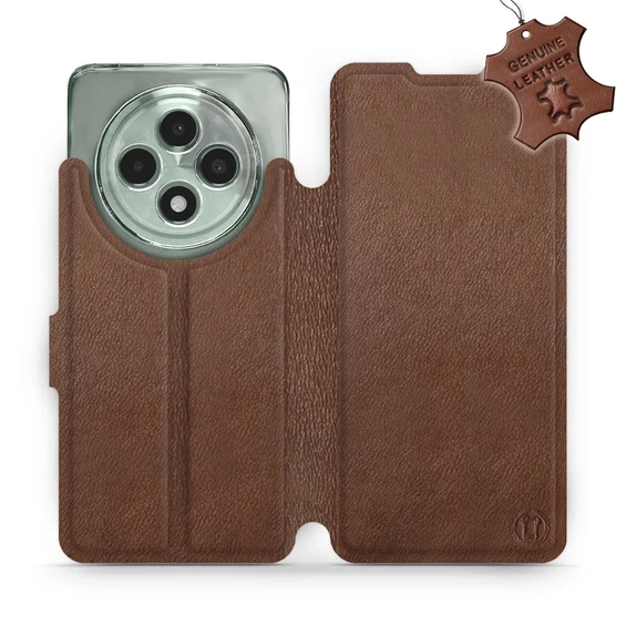 Phone Case OPPO Reno12 FS 5G - Design Brown Leather