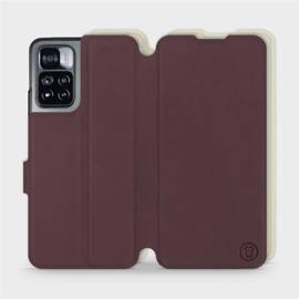 Phone Case Xiaomi Redmi Note 11 Pro - Design Burgundy with Platinum