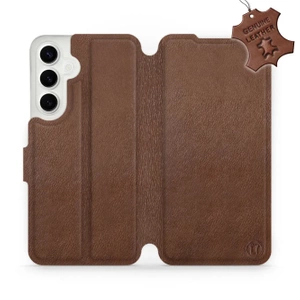 Phone Case Samsung Galaxy S24 Plus - Design Brown Leather