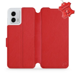 Phone Case Motorola Moto G53 5G - Design Red Leather