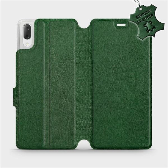 Phone Case Sony Xperia L3 - Design Green Leather