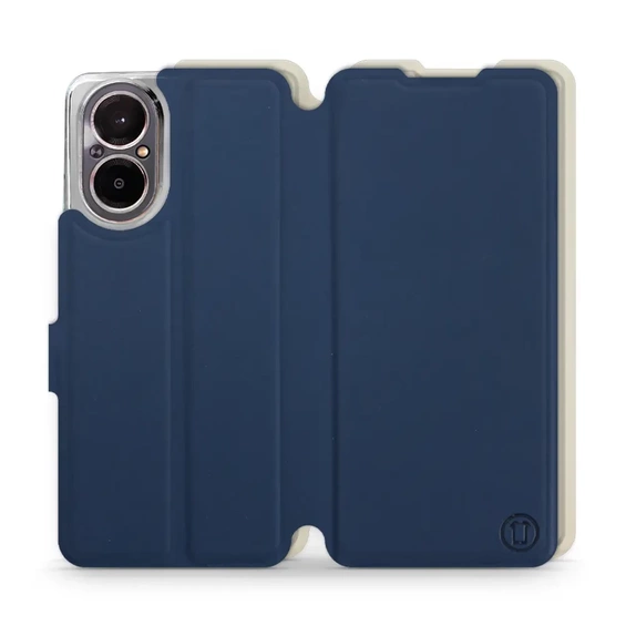 Hülle für Realme C67 4G - Farbe Marineblau mit Platin