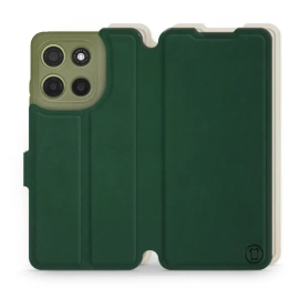Phone Case Motorola Moto G15 - Design Green with Platinum