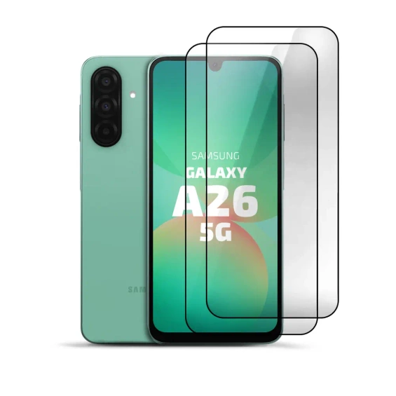 2-Pack Tempered Glass Clear for Samsung Galaxy A26 5G