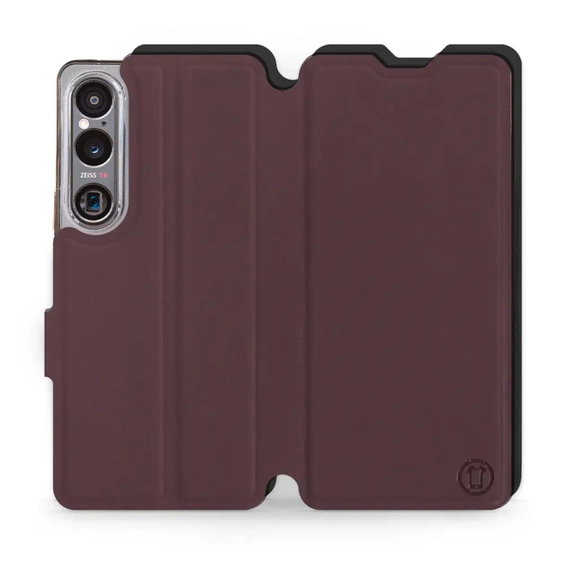 Phone Case Sony Xperia 1 VI - Design Burgundy with Black