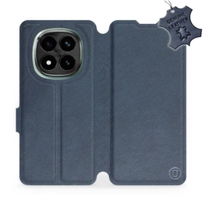 Phone Case Xiaomi Redmi Note 14 Pro Plus 5G - Design Blue Leather