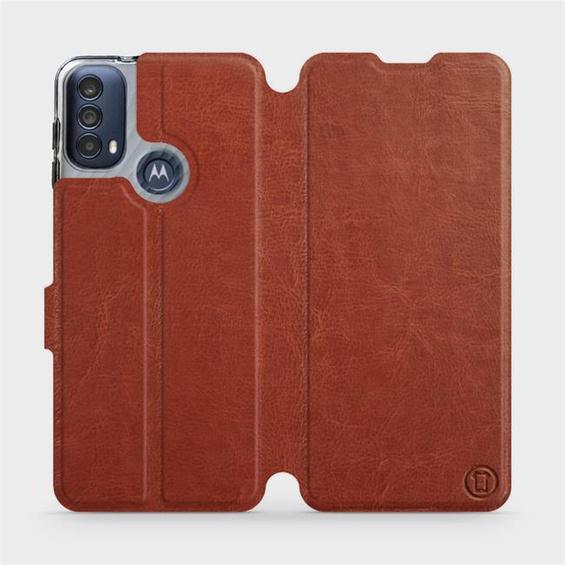 Hülle für Motorola Moto E30 - Farbe Brown&Gray