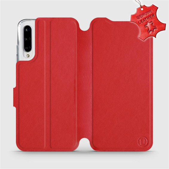 Phone Case Xiaomi Mi A3 - Design Red Leather