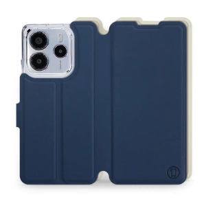 Phone Case Xiaomi Redmi Note 14 4G - Design Navy with Platinum