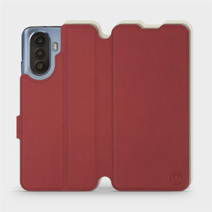 Phone Case Huawei Nova Y70 - Design Dark Red with Platinum