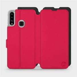 Phone Case Samsung Galaxy A20S - Design Red with Black