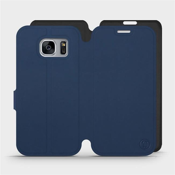 Phone Case Samsung Galaxy S7 Edge - Design Navy with Black