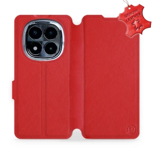 Phone Case Xiaomi POCO X7 - Design Red Leather