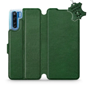 Phone Case OPPO A91 - Design Green Leather