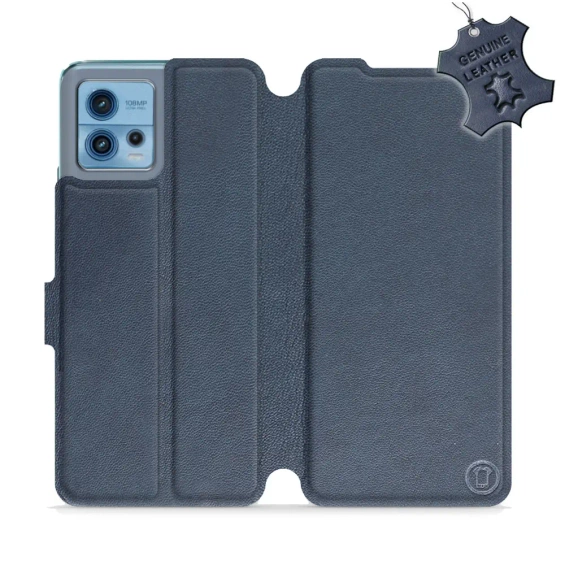 Hülle für Motorola Moto G72 - Farbe Blue Leather