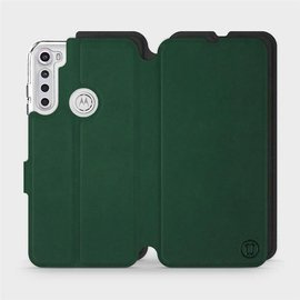 Phone Case Motorola One Fusion Plus - Design Green with Black