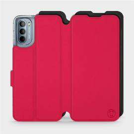Hülle für Motorola Moto G31 - Farbe Rot mit Schwarz