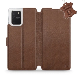 Phone Case Samsung Galaxy S10 Lite - Design Brown Leather