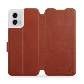 Phone Case Motorola Moto G53 5G - Design Brown&Orange