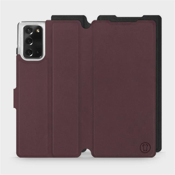 Hülle für Samsung Galaxy Note 20 - Farbe Burgund mit Schwarz