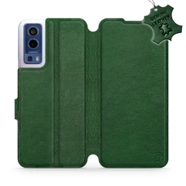 Phone Case Vivo Y52 5G - Design Green Leather