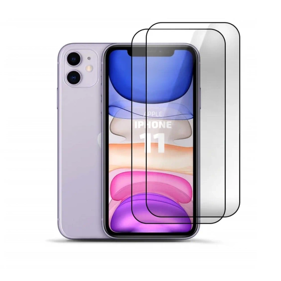 2er Set Panzerglas Clear für Apple iPhone 11