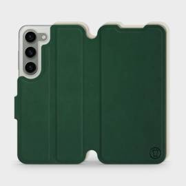 Hülle für Samsung Galaxy S23 - Farbe Grün mit Platin