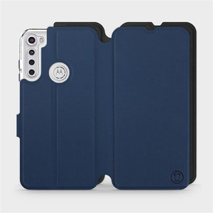 Phone Case Motorola One Fusion Plus - Design Navy with Black