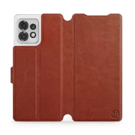 Phone Case Motorola Edge 40 Pro - Design Brown&Orange