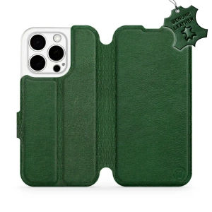 Phone Case Apple iPhone 15 Pro - Design Green Leather