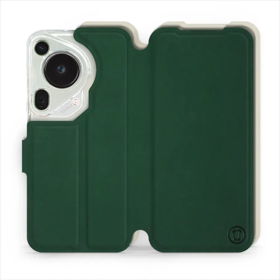 Etui Soft Touch do Huawei Pura 70 Ultra - wzór Miejska zieleń z platyną