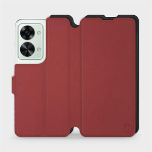 Phone Case OnePlus Nord 2T 5G - Design Dark Red with Black